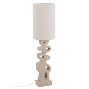 Lámpara de Suelo de Resina Beige 33 x 33 x 126,5 cm