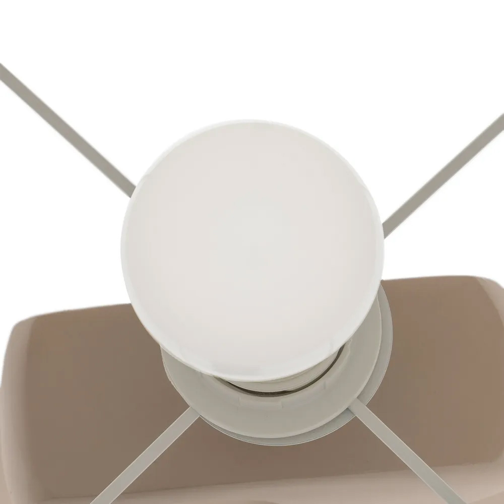 Lámpara de Suelo de Resina Beige 33 x 33 x 126,5 cm