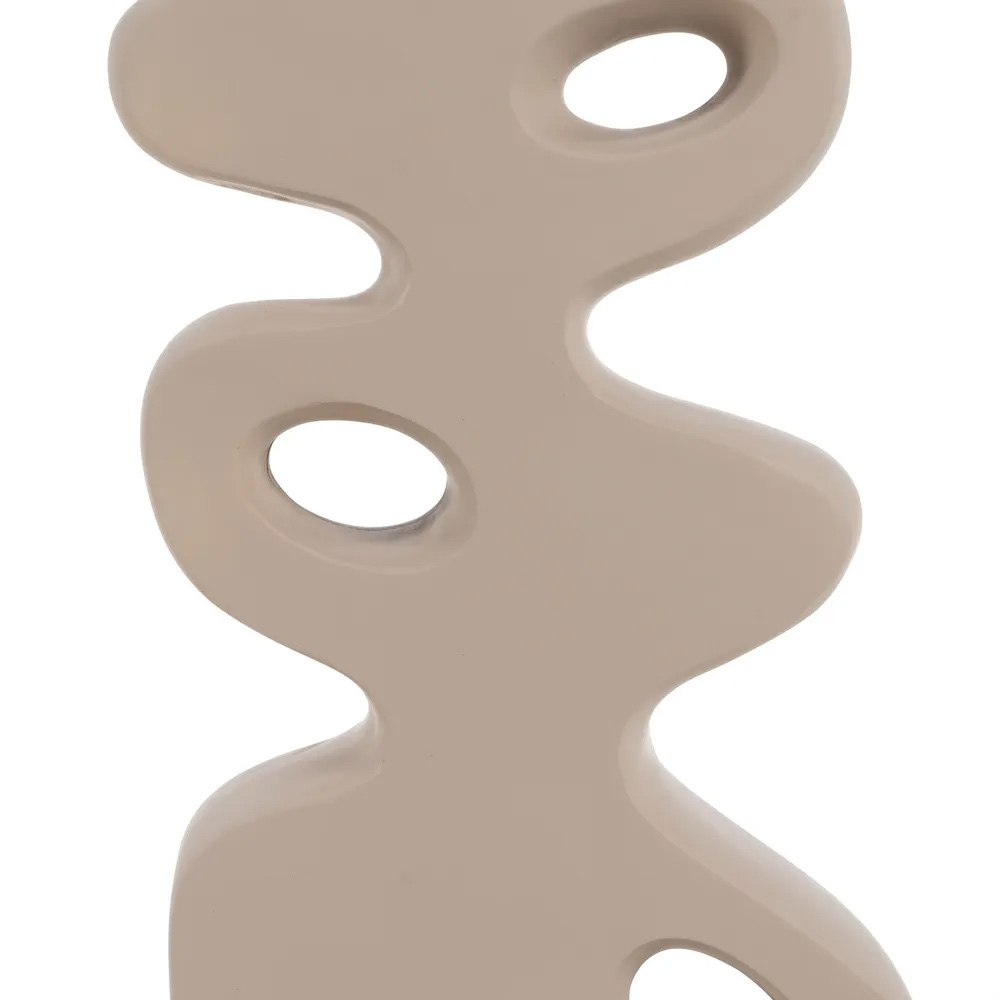 Lámpara de Suelo de Resina Beige 33 x 33 x 126,5 cm
