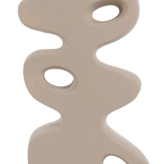 Lámpara de Suelo de Resina Beige 33 x 33 x 126,5 cm
