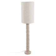 Lámpara de Suelo en Resina Beige 35 x 35 x 147 cm 