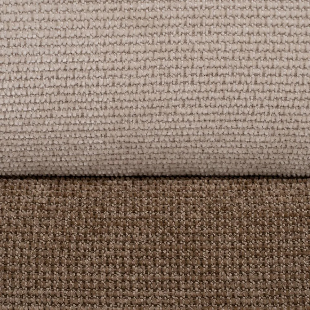 Puf de DM y Tejido Beige Marrón 44 x 44 x 50 cm 