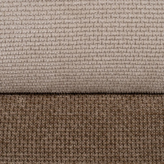 Puf de DM y Tejido Beige Marrón 44 x 44 x 50 cm 