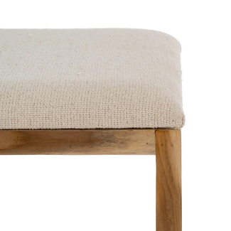 Set 2 Banquetas de Madera de Teca 34 x 50 x 60 cm 