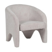 Sillón de Madera de Pino y Poliéster Gris 73 x 74 x 75 cm