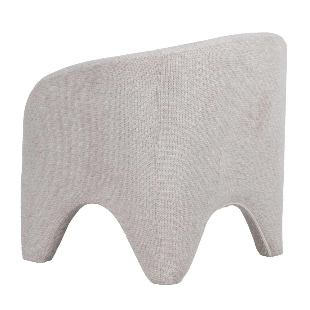 Sillón de Madera de Pino y Poliéster Gris 73 x 74 x 75 cm