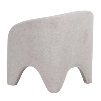 Sillón de Madera de Pino y Poliéster Gris 73 x 74 x 75 cm