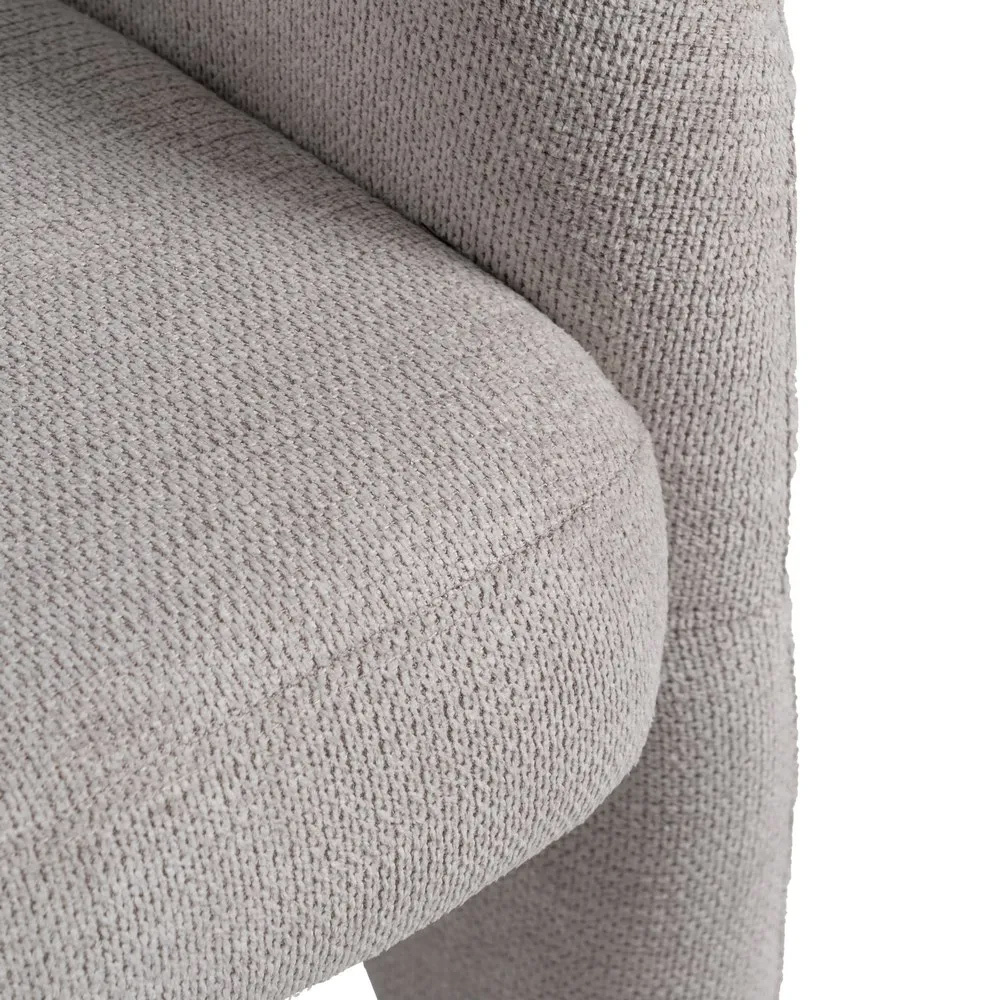 Sillón de Madera de Pino y Poliéster Gris 73 x 74 x 75 cm