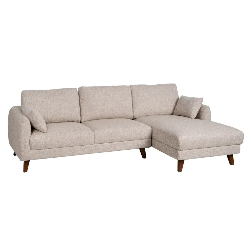 Sofá Chaise Longue de Poliéster 155 x 240 x 86 cm 
