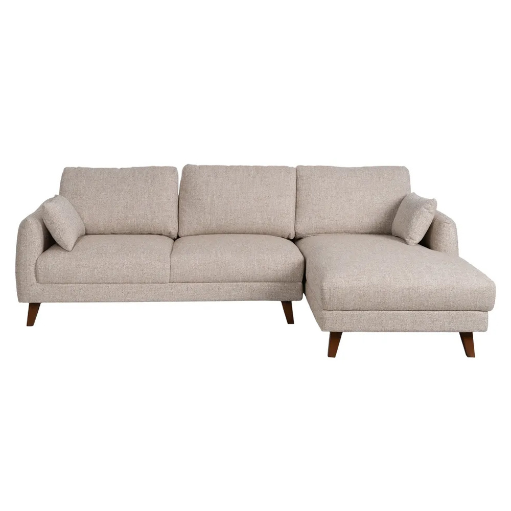 Sofá Chaise Longue Tejido de Poliéster 155 x 240 x 86 cm 
