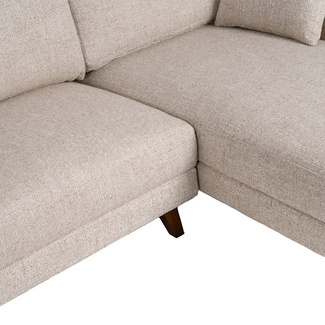 Sofá Chaise Longue Tejido de Poliéster 155 x 240 x 86 cm 