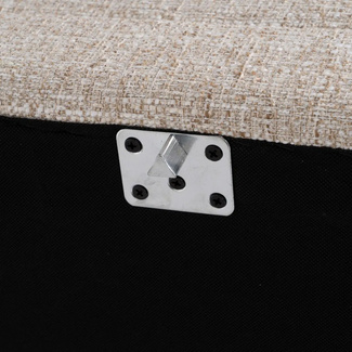 Sofá Chaise Longue Tejido de Poliéster 155 x 240 x 86 cm 