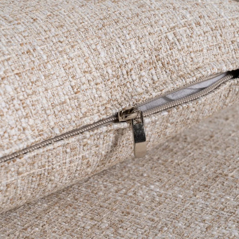Sofá Chaise Longue Tejido de Poliéster 155 x 240 x 86 cm 