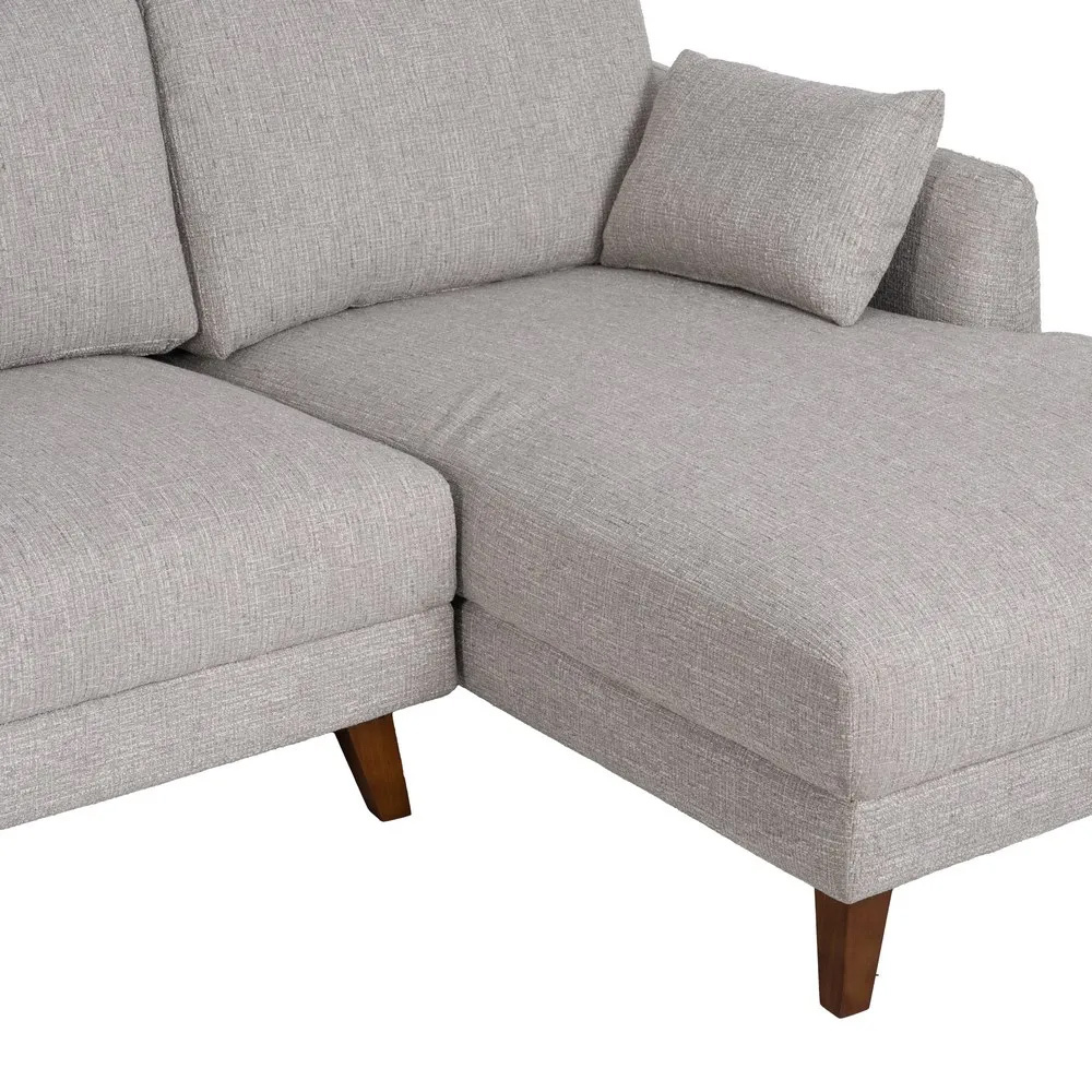 Sofá Chaise Longue Tejido de Poliéster 155 x 240 x 86 cm 