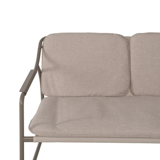 Conjunto Exterior de Acero Beige y Tejido Olefina 