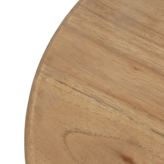 Mesa Auxiliar de Madera Natural 40 x 40 x 55 cm 
