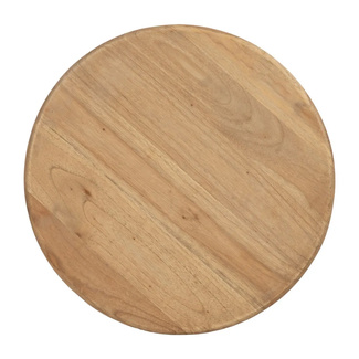 Mesa Auxiliar de Madera Natural 40 x 40 x 55 cm 
