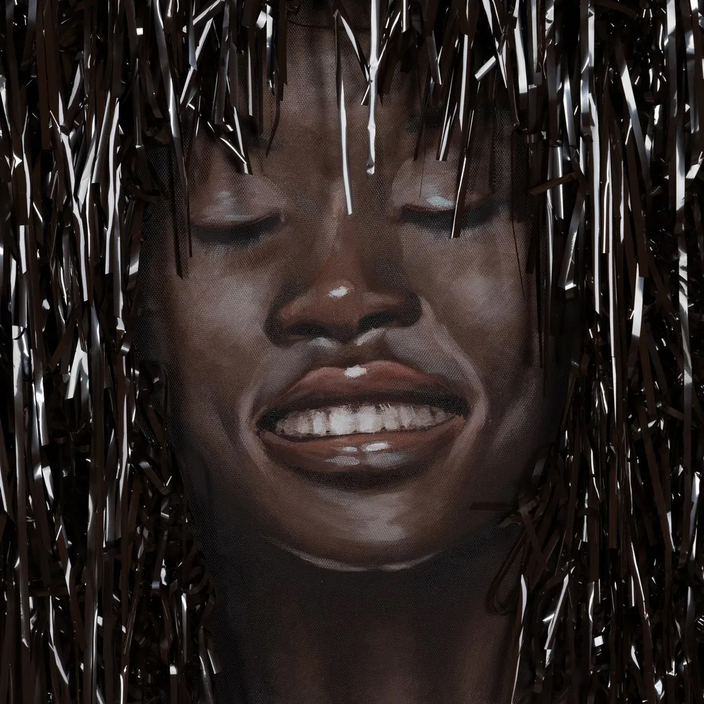 Pintura Chica en Lienzo 3,5 x 90 x 120 cm 