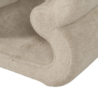 Puf de Poliéster Beige 42 x 45 x 42 cm 
