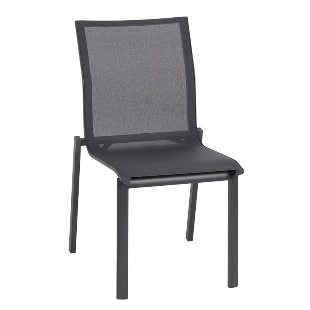 Silla Exterior de Aluminio y Textileno 62 x 49 x 90 cm   