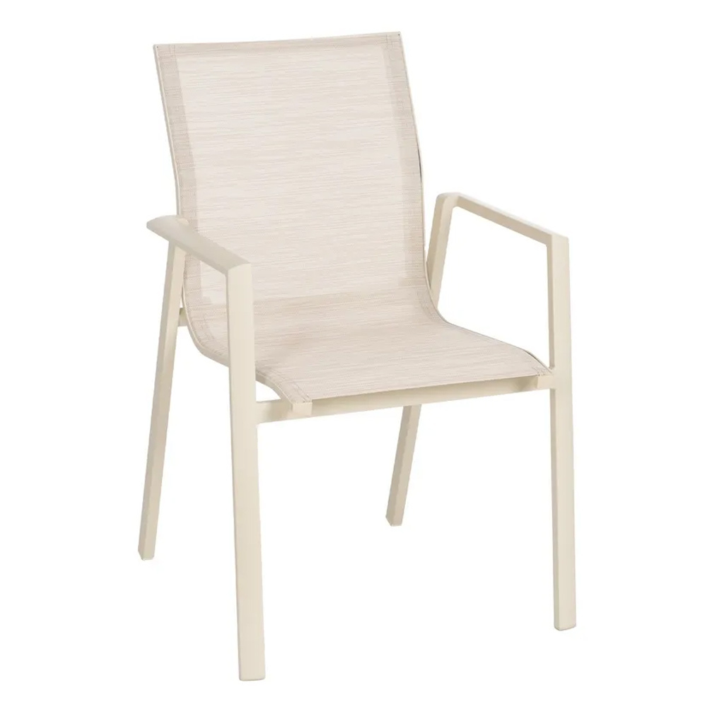 Silla Exterior de Aluminio y Textileno 62,5 x 57 x 88 cm   
