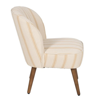 Sillón Rayas Miel de Madera de Caucho 64 x 54 x 73 cm 