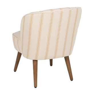 Sillón Rayas Miel de Madera de Caucho 64 x 54 x 73 cm 
