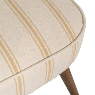 Sillón Rayas Miel de Madera de Caucho 64 x 54 x 73 cm 