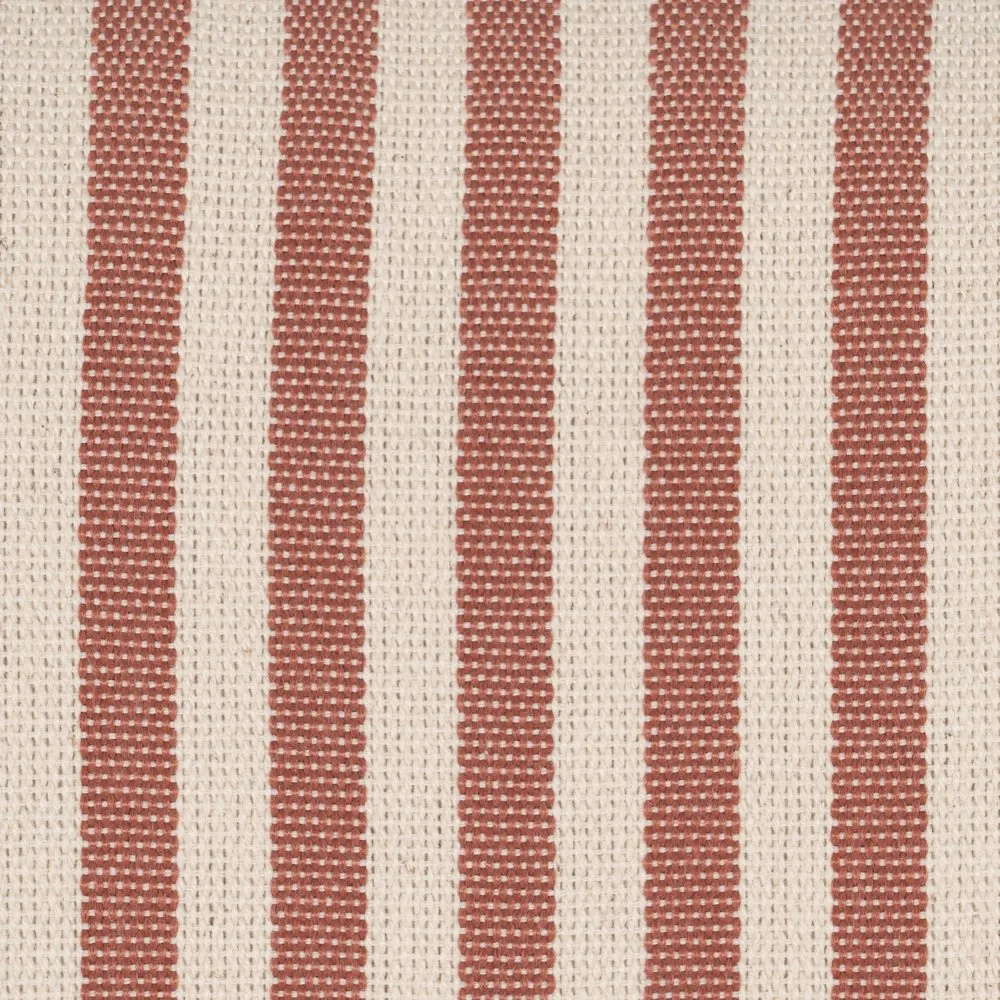 Sillón Rayas Terracota de Madera de Caucho 64 x 54 x 73 cm 