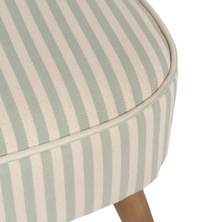 Sillón Rayas Verde de Madera de Caucho 64 x 54 x 73 cm 
