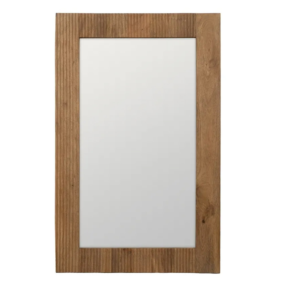 Espejo de Madera de Mango Natural 2,5 x 70 x 110 cm 