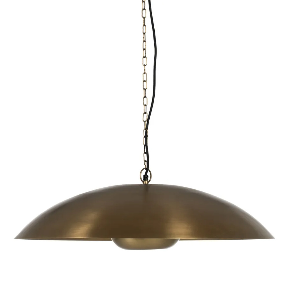 Lámpara de Techo Industrial de Hierro Oro 69 x 69 x 18 cm 