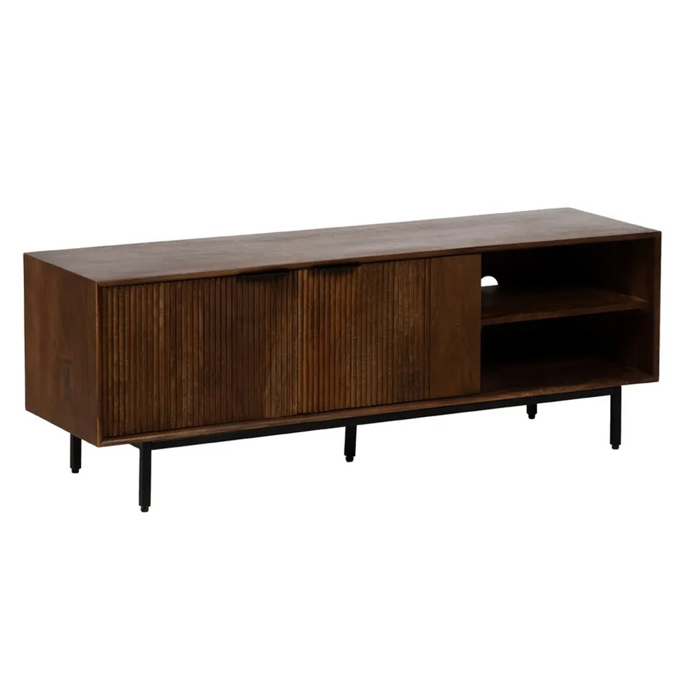 Mueble de Televisión de Madera 2 Puertas 40 x 140 x 50 cm  