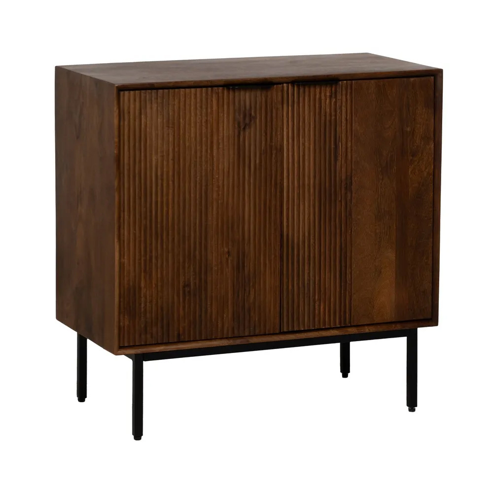 Aparador de Madera de Mango 2 Puertas 40 x 80 x 80 cm 