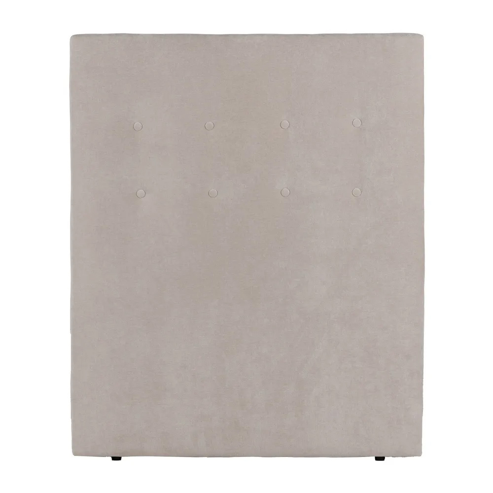 Cabecero Cama de Madera DM y Tejido Crema 8 x 100 x 125 cm