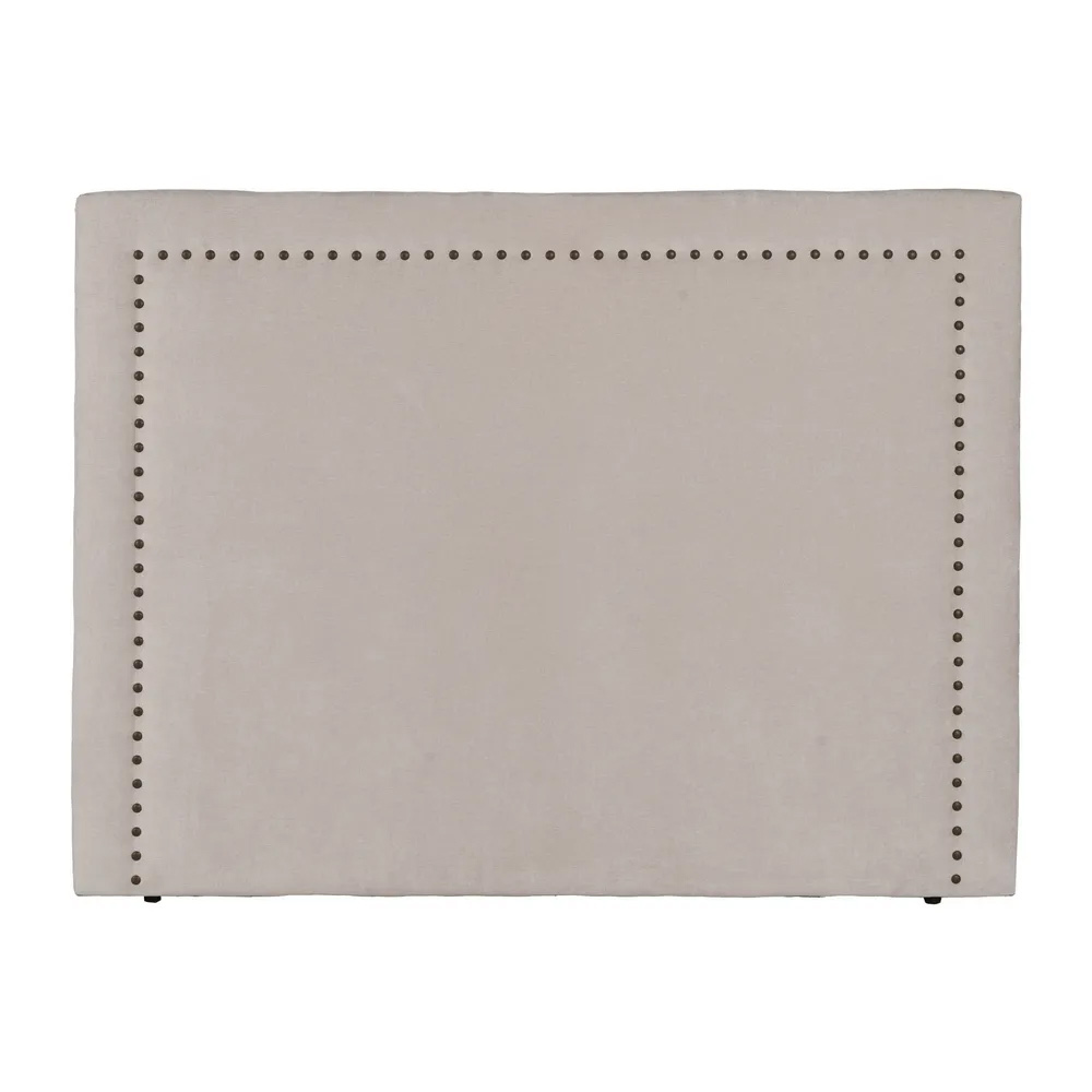 Cabecero Cama Tejido Crema 7 x 165 x 125 cm  
