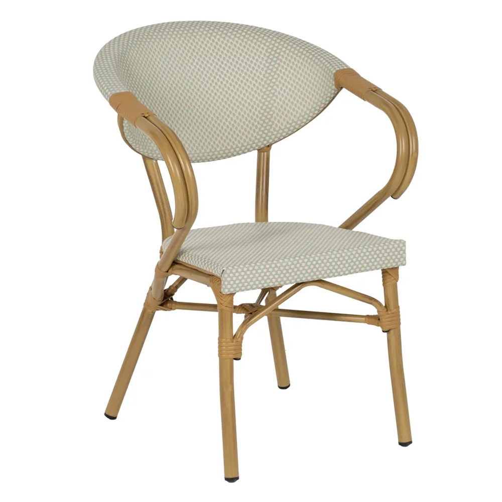 Silla Exterior de Aluminio y Textileno 58,5 x 57 x 82 cm 