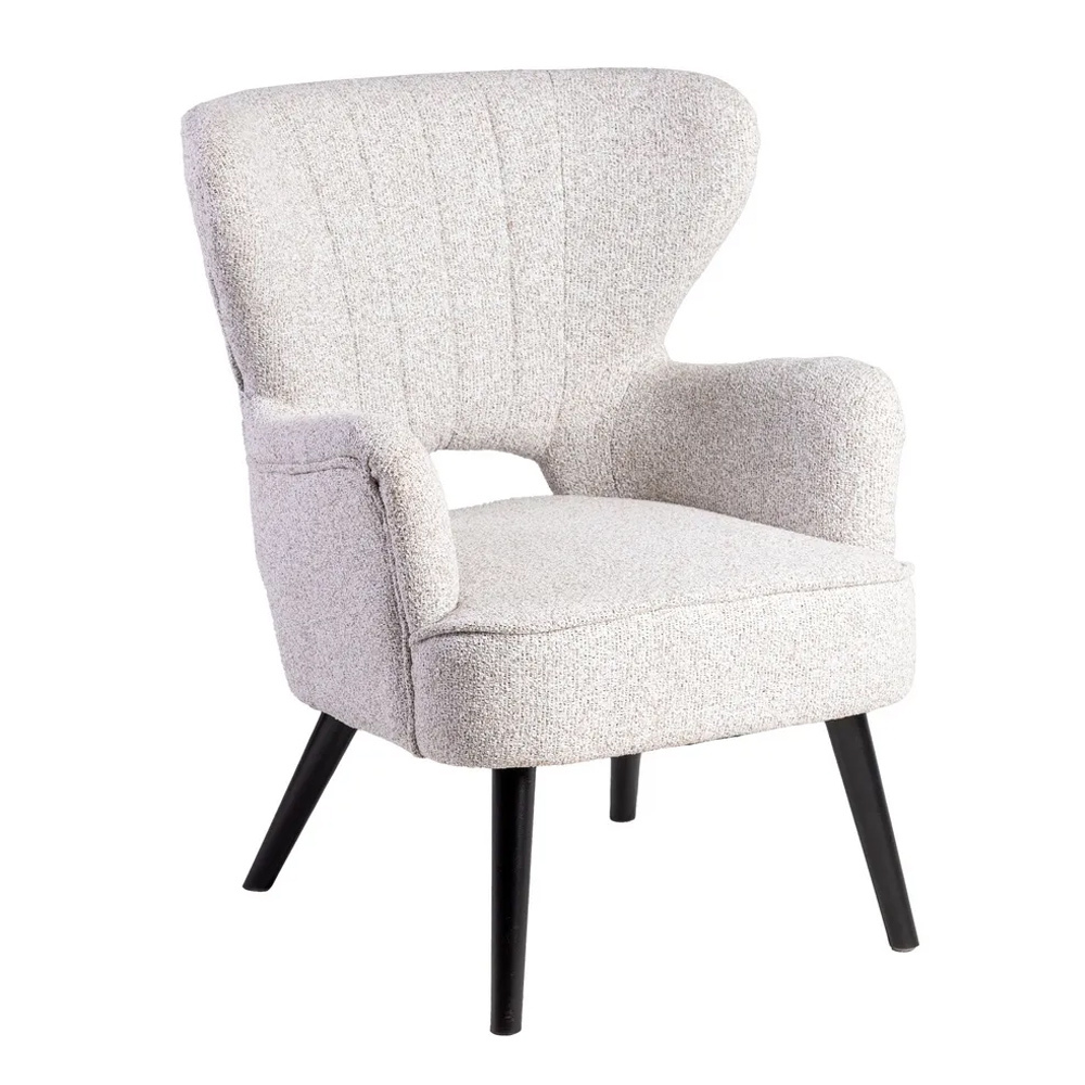 Sillón de Poliéster Jaspeado Crudo 74 x 70 x 90 cm  
