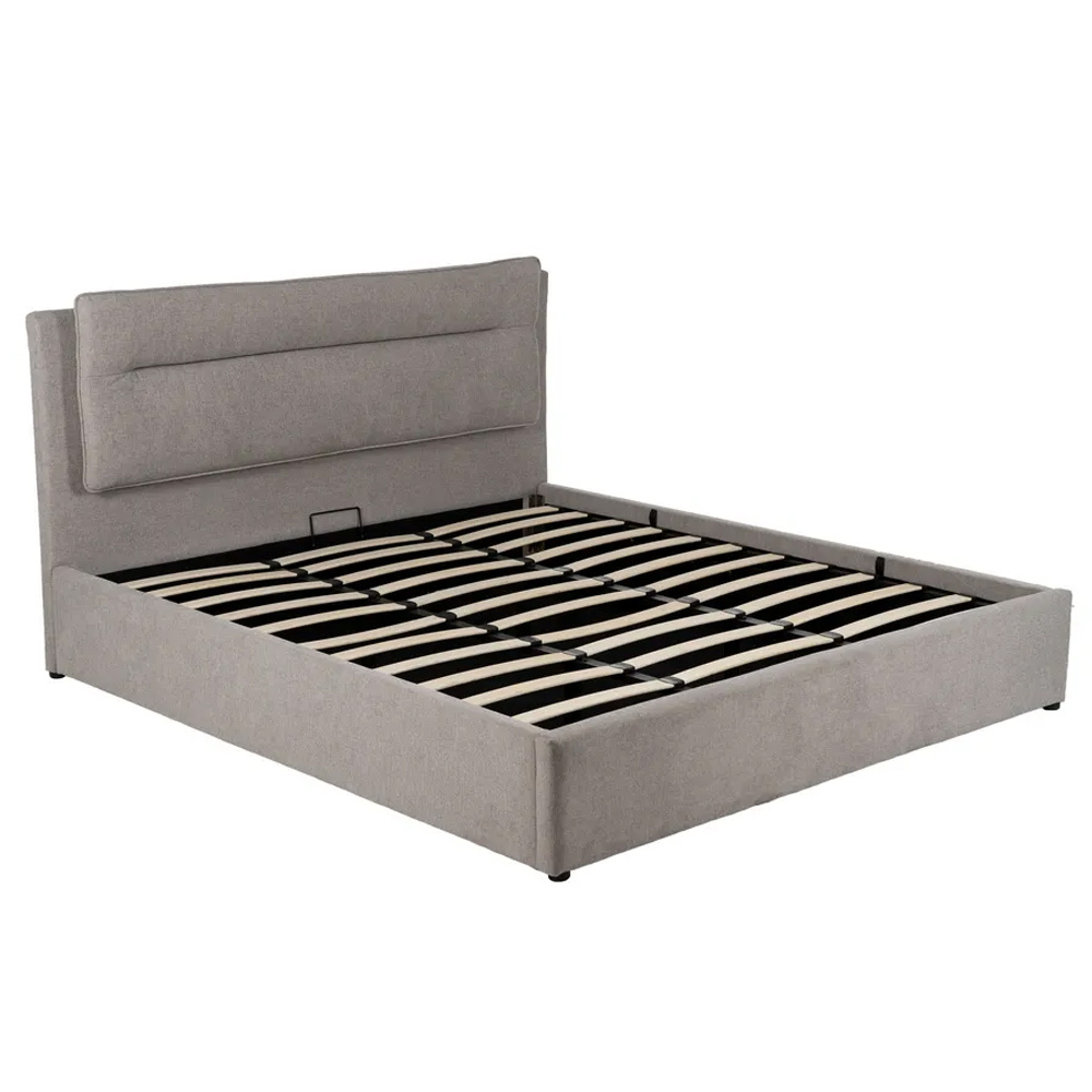 Cama Canapé Tejido Gris 212 x 191 x 113 cm 