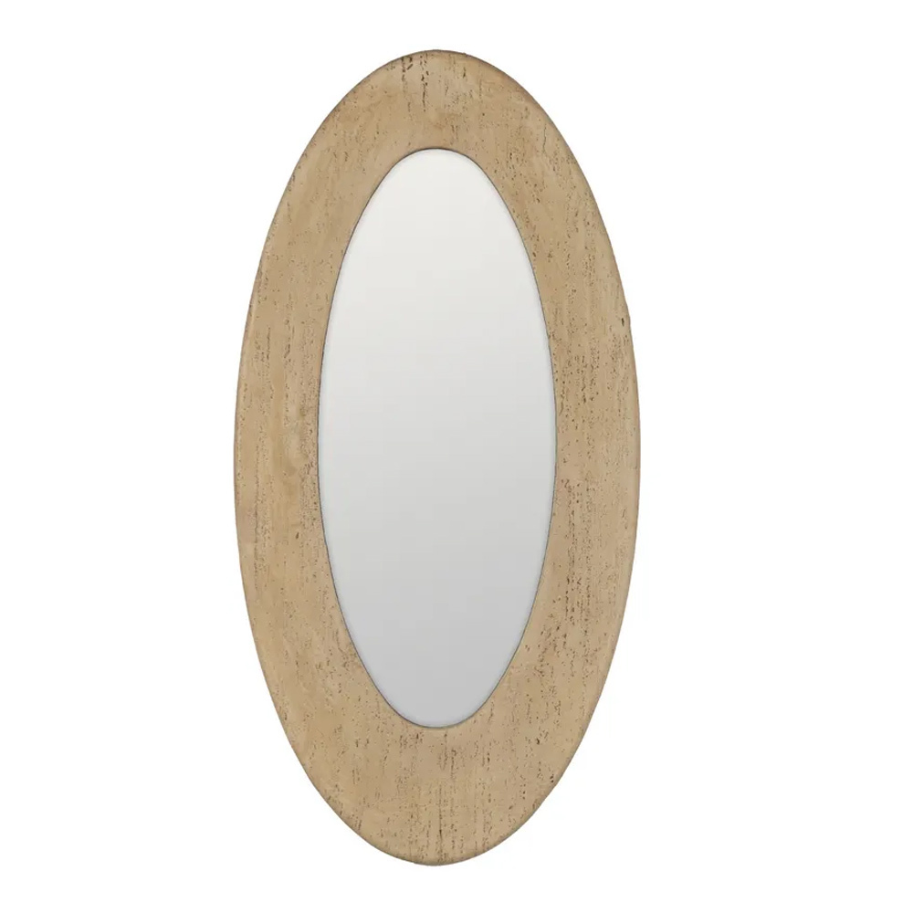 Espejo de Pared de Magnesio Beige 3,5 x 60 x 120 cm 