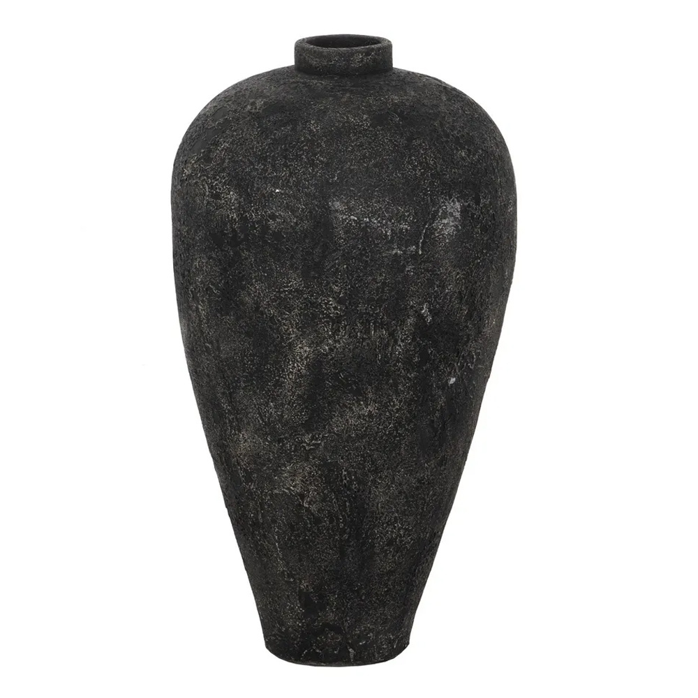 Jarrón de Terracota Gris 45 x 45 x 80 cm 