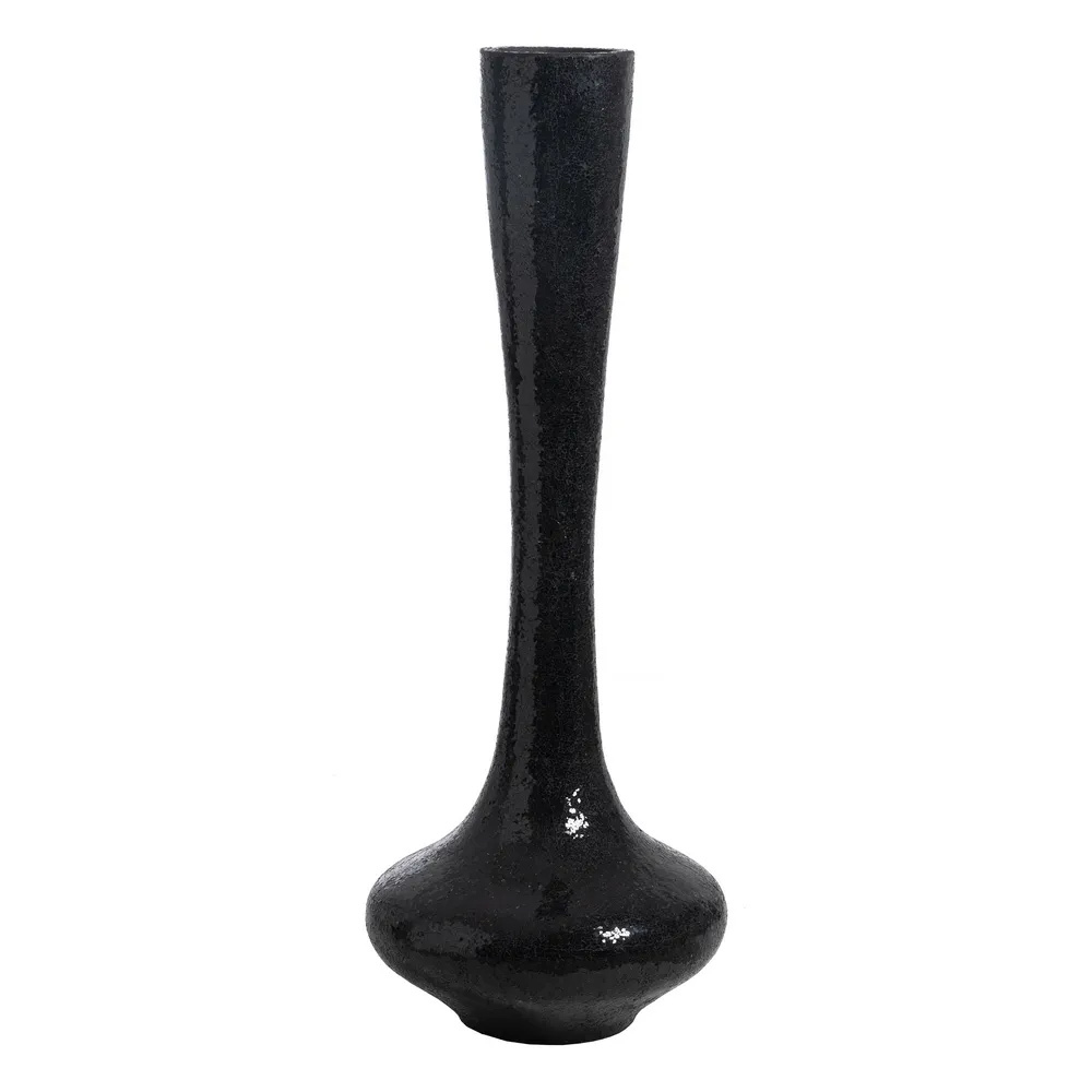 Jarrón Fibra de Vidrio Negro 54 x 54 x 154 cm 