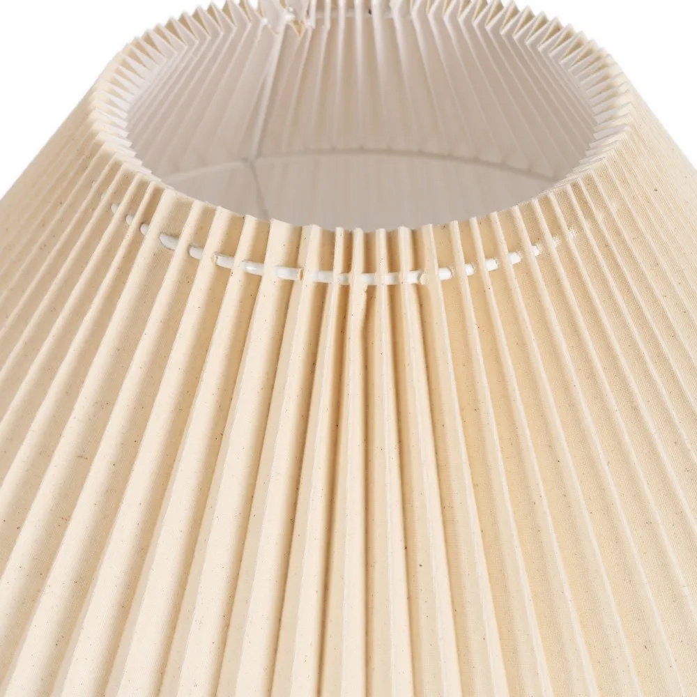 Lámpara de Suelo de Cerámica Crema 52 x 52 x 115 cm 