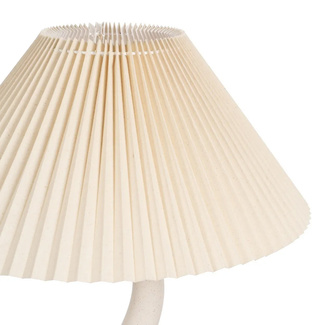 Lámpara de Suelo de Cerámica Crema 52 x 52 x 115 cm 