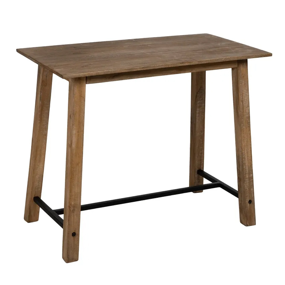 Mesa Alta de Madera de Mango Natural 60 x 110 x 90 cm 