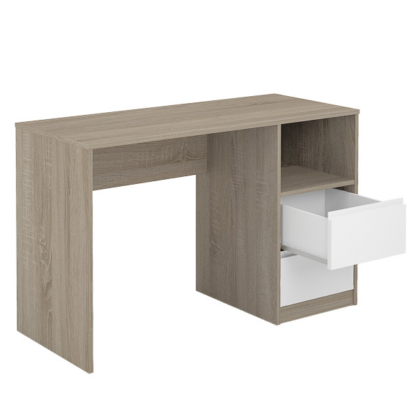 Mesa de Estudio de Melamina 2 Cajones 50 x 120 x 75 cm Ref.508