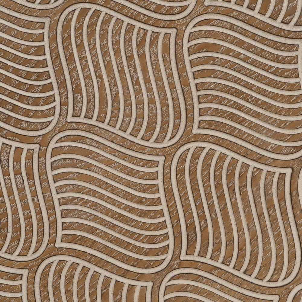 Mesita Auxiliar de Madera Natural 69 x 69 x 52,5 cm 