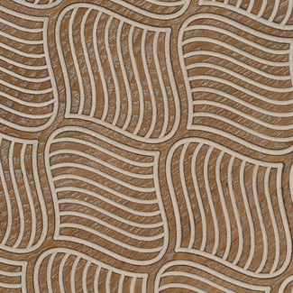 Mesita Auxiliar de Madera Natural 69 x 69 x 52,5 cm 