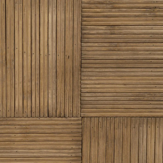 Set 2 Mesitas de Bambú Natural 32,5 x 32,5 x 70 cm 