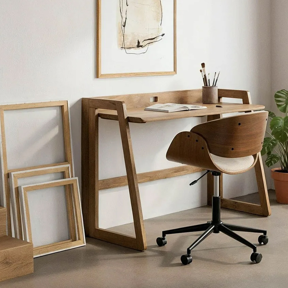 Escritorio de Madera de Mango Natural 56 x 120 x 83 cm  